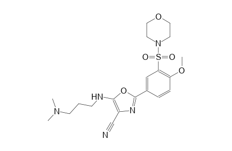 4-oxazolecarbonitrile, 5-[[3-(dimethylamino)propyl]amino]-2-[4-methoxy-3-(4-morpholinylsulfonyl)phenyl]-