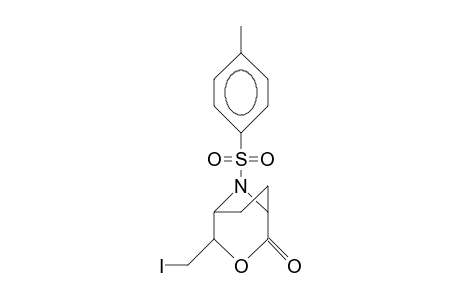 4-(Iodomethyl)-(P-tolylsulfonyl)-3-oxa-8-aza-bicyclo(3.2.1)octan-2-one