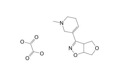 3-(1-METHYL-1,2,5,6-TETRAHYDROPYRIDIN-3-YL)-3A,4,6,6A-TETRAHYDROFURO-[3,2-D]-ISOXAZOLE-OXALATE