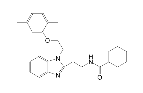 cyclohexanecarboxamide, N-[2-[1-[2-(2,5-dimethylphenoxy)ethyl]-1H-benzimidazol-2-yl]ethyl]-