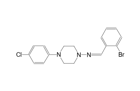 1-piperazinamine, N-[(2-bromophenyl)methylene]-4-(4-chlorophenyl)-