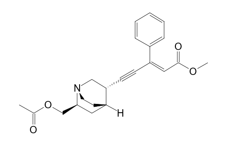 5-((1'S,2'S,4'S,5'S)-2'-Acetoxymethyl-1'-azabicyclo[2.2.2]oct-5'-yl)-3-phenyl-(E)-2-penten-4-ynoic acid methyl ester
