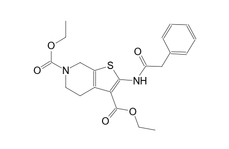 thieno[2,3-c]pyridine-3,6(5H)-dicarboxylic acid, 4,7-dihydro-2-[(phenylacetyl)amino]-, diethyl ester