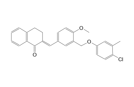 (2E)-2-{3-[(4-chloro-3-methylphenoxy)methyl]-4-methoxybenzylidene}-3,4-dihydro-1(2H)-naphthalenone