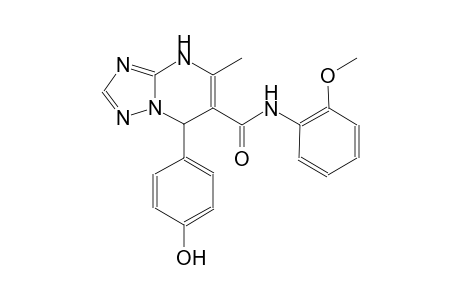 7-(4-hydroxyphenyl)-N-(2-methoxyphenyl)-5-methyl-4,7-dihydro[1,2,4]triazolo[1,5-a]pyrimidine-6-carboxamide