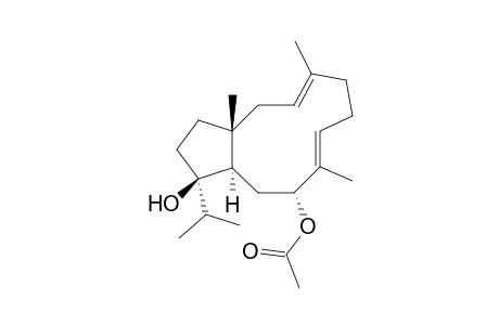 (1R*,3E,7E,9R*,11R*,12R*)-9-Acetoxydolabella-3,7-dien-12-ol