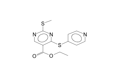 ethyl 2-methylthio-4-(4-pyridylthio)pyrimidine-5-carboxylate