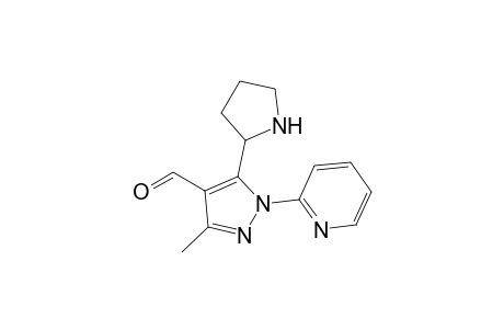 5-(Pyrrolidin-2'-yl)-1-(2''-pyridinyl)-3-methyl-4-formylpyrazole