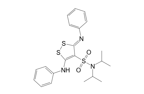 N,N-Diisopropyl-5-anilino-3-phenylimino-1,2-dithiole-4-sulfonamide