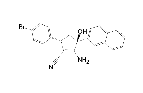 (3S,5S)-2-Amino-5-(4-bromo-phenyl)-3-hydroxy-3-naphthalen-2-yl-cyclopent-1-enecarbonitrile