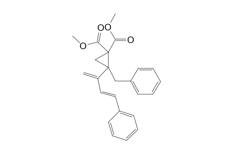 2-benzyl-2-[(E)-1-methylene-3-phenyl-allyl]cyclopropane-1,1-dicarboxylic acid dimethyl ester