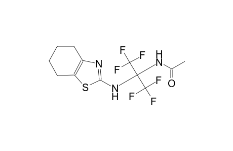 acetamide, N-[2,2,2-trifluoro-1-[(4,5,6,7-tetrahydro-2-benzothiazolyl)amino]-1-(trifluoromethyl)ethyl]-