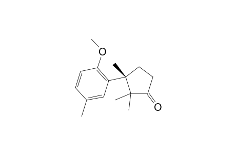 (-)-(3S)-2,2,3-Triimethyl-3-(2-methoxy-5-methylphenyl)cyclopentanone