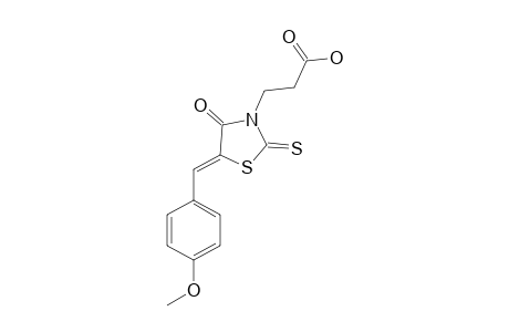 3-[(5Z)-5-(4-METHOXYBENZYLIDENE)-4-OXO-2-THIOXO-1,3-THIAZOLIDIN-3-YL]-PROPANOIC-ACID