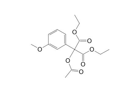 Propanedioic acid, (acetyloxy)(3-methoxyphenyl)-, diethyl ester