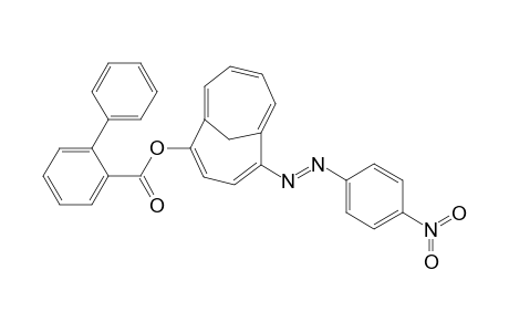 2-(biphenylcarbonyloxy)-5-(4-nitrophenylazo)-1,6-methano[10]annulene