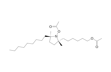 trans-(.+-.)-1-Acetoxy-2,5-dimethyl-5-nonyl-2-pyrrolidinehexanol acetate