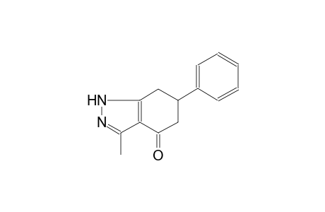 4H-indazol-4-one, 1,5,6,7-tetrahydro-3-methyl-6-phenyl-