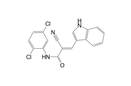 (2E)-2-cyano-N-(2,5-dichlorophenyl)-3-(1H-indol-3-yl)-2-propenamide