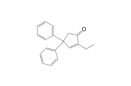 2-Ethyl-4,4-diphenyl-1-cyclopent-2-enone