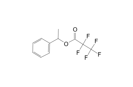 Propanoic acid, pentafluoro-, 1-phenylethyl ester