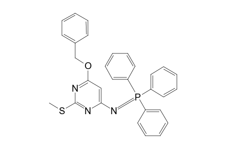 4-Benzyloxy-2-methylthio-6-[(triphenyl-.lambda.5-phosphanylidene)amino]pyrimidine