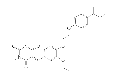 2,4,6(1H,3H,5H)-pyrimidinetrione, 5-[[3-ethoxy-4-[2-[4-(1-methylpropyl)phenoxy]ethoxy]phenyl]methylene]-1,3-dimethyl-