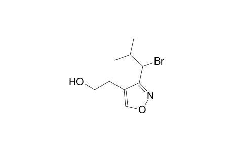 2-[3-(1-bromanyl-2-methyl-propyl)-1,2-oxazol-4-yl]ethanol