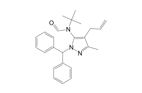 N-tert-butyl-N-[2-[di(phenyl)methyl]-5-methyl-4-prop-2-enylpyrazol-3-yl]formamide