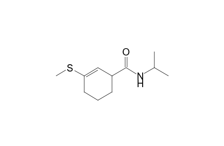 3-(methylthio)-N-propan-2-yl-1-cyclohex-2-enecarboxamide