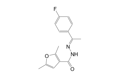 N'-[(E)-1-(4-fluorophenyl)ethylidene]-2,5-dimethyl-3-furohydrazide