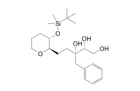 (1S,2R)-1-{2-[(2R,3S)-3-(tert-Butyldimethylsilyloxy)tetrahydropyran-2-yl]ethyl}-2,3-dihydroxy-1-benzylpropanol