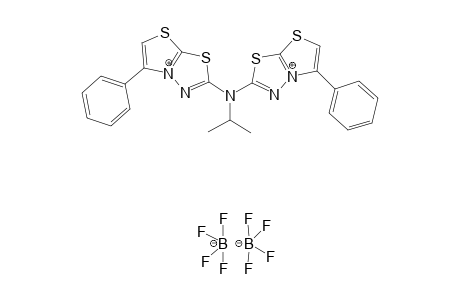 N,N-Bis[5-phenylthiazolo[2,3-b]-1,3,4-thiazol-2-yl]-N-isopropylamine bis(tetrafluoroborate)