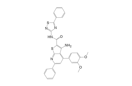 thieno[2,3-b]pyridine-2-carboxamide, 3-amino-4-(3,4-dimethoxyphenyl)-6-phenyl-N-(5-phenyl-1,2,4-thiadiazol-3-yl)-