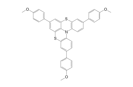 5,11,17-tris(4-methoxyphenyl)-8,14-dithia-1-azapentacyclo[11.7.1.0(2,7).0(9,21).0(15,20)]henicosa-2(7),3,5,9,11,13(21),15(20),16,18-nonaene