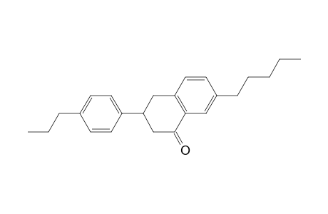 1(2H)-Naphthalenone, 3,4-dihydro-7-pentyl-3-(4-propylphenyl)-