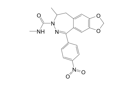 (-)-4-Methyl-3-methylcarbamoyl-7,8-methylenedioxy-1-(4-nitrophenyl)-4,5-dihydro-3H-2,3-benzodiazepine