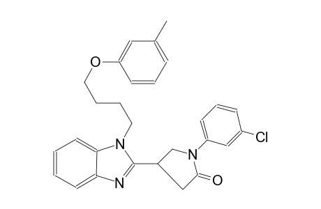 2-pyrrolidinone, 1-(3-chlorophenyl)-4-[1-[4-(3-methylphenoxy)butyl]-1H-benzimidazol-2-yl]-