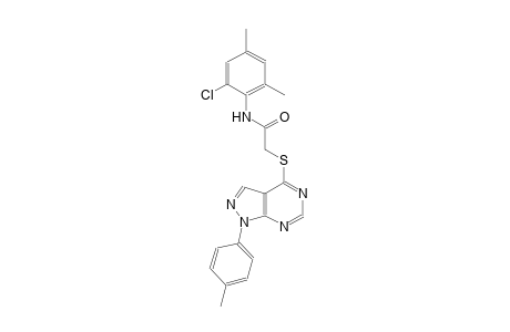 N-(2-chloro-4,6-dimethylphenyl)-2-{[1-(4-methylphenyl)-1H-pyrazolo[3,4-d]pyrimidin-4-yl]sulfanyl}acetamide