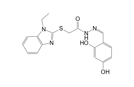 acetic acid, [(1-ethyl-1H-benzimidazol-2-yl)thio]-, 2-[(Z)-(2,4-dihydroxyphenyl)methylidene]hydrazide