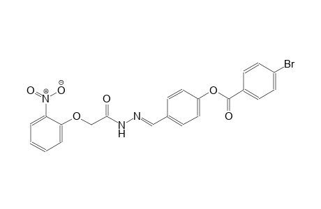 4-((E)-{2-[2-(2-nitrophenoxy)acetyl]hydrazono}methyl)phenyl 4-bromobenzoate