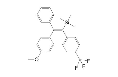 (E)-1-(Trimethylsilyl)-1-(4-trifluoromethylphenyl)-2-phenyl-2-(4-methoxyphenyl)ethene