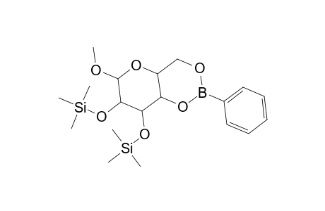 .alpha.-D-Galactopyranoside, methyl 2,3-bis-O-(trimethylsilyl)-, cyclic phenylboronate