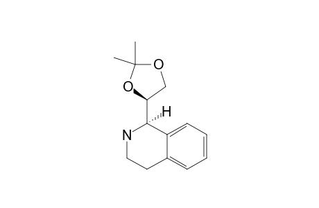 (R,S)-1-(2',2'-DIMETHYL-1',3'-DIOXOLAN-4'-YL)-TETRAHYDROISOQUINOLINE;MINOR_PRODUCT