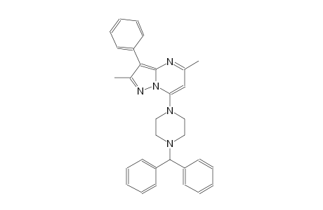 7-(4-benzhydryl-1-piperazinyl)-2,5-dimethyl-3-phenylpyrazolo[1,5-a]pyrimidine