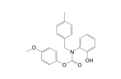 Carbamic acid, N-(2-hydroxyphenyl)-N-[(4-methylphenyl)methyl]-, 4-methoxyphenyl ester