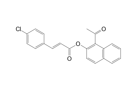 (E)-1-ACETYL-NAPHTHALEN-2-YL-3-(4-CHLOROPHENYL)-ACRYLATE