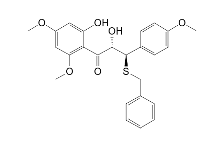4,4',6'-Trimethoxy-.alpha.,2'-dihydroxy-.beta.-benzylsulfanyldihydrochalcone
