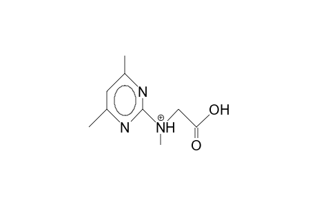 N-(4,6-Dimethyl-2-pyrimidinyl)-sarcosine cation