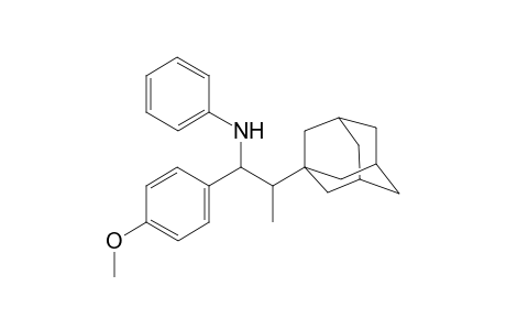 N-[2-(1-adamantyl)-1-(4-methoxyphenyl)propyl]aniline